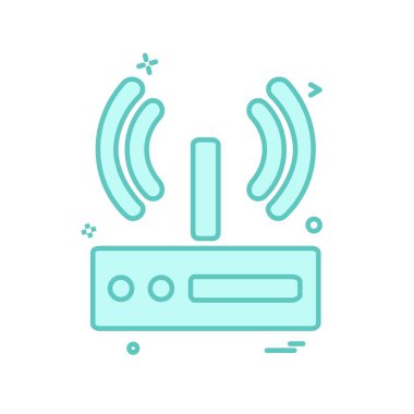 Wifi simge tasarım vektörü