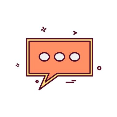 İleti simge tasarlamak vektör