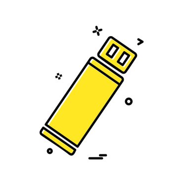 Usb simge tasarım vektörü