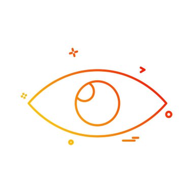 göz simgesi tasarım vektörü