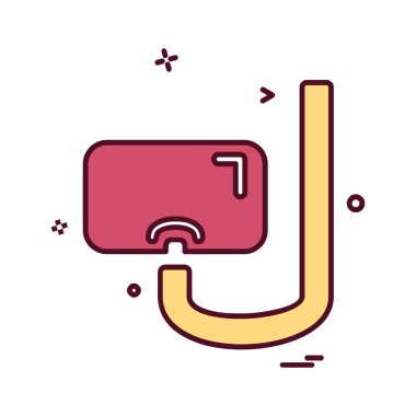 Yüzme simge tasarlamak vektör 