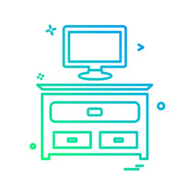 Şirket ofis simgesi tasarım vektörü 