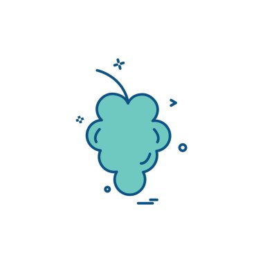 Meyve simgesi tasarım vektörü