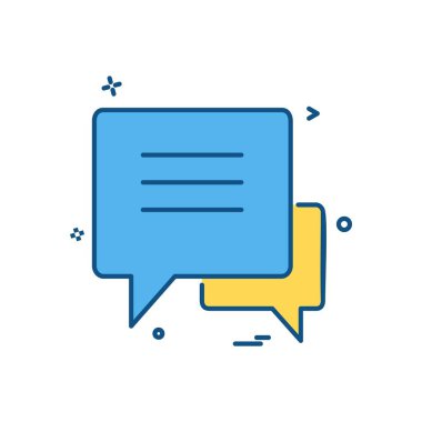 İleti simge tasarlamak vektör