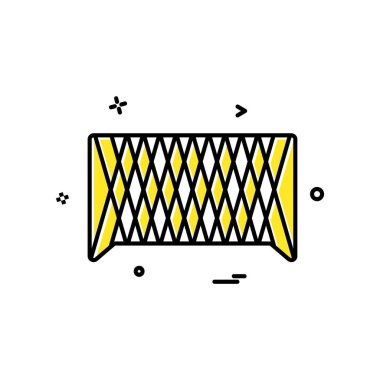 Futbol ikonu tasarım vektörü