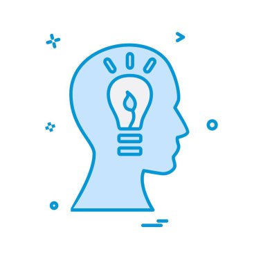 Fikir simge tasarlamak vektör