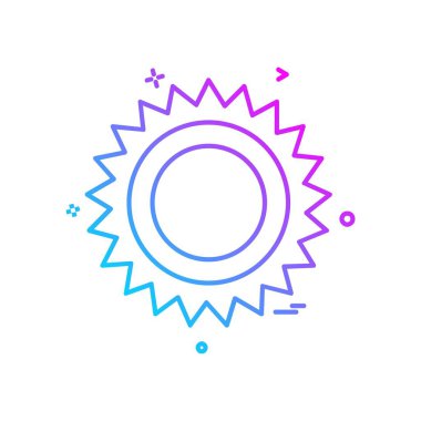 Vites simgesi tasarım vektörü