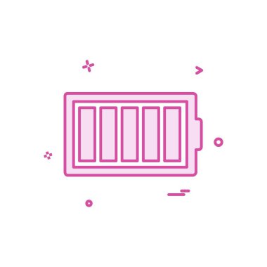 Batarya simgesi tasarım vektörü