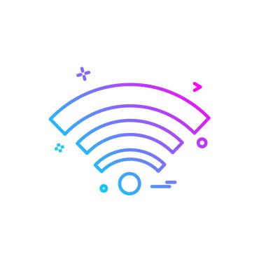 Wifi simge tasarım vektörü