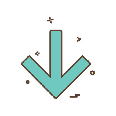 Ok simgesi tasarım vektörü