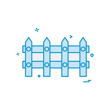 Sınır duvar simge tasarlamak vektör