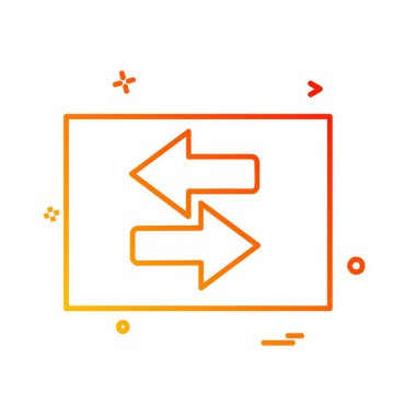 Ok simgesi tasarım vektörü