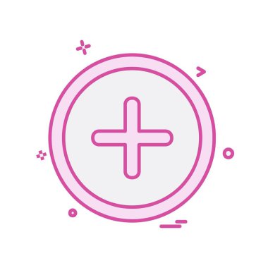 Tıbbi simge tasarım, renkli vektör çizim