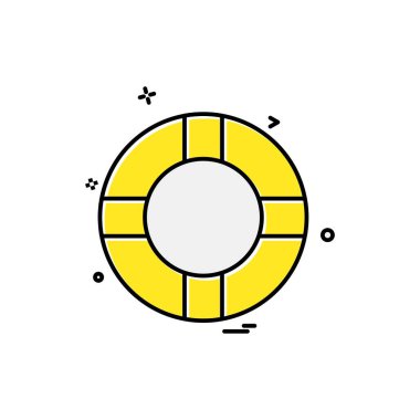 Yüzme simge tasarlamak vektör 