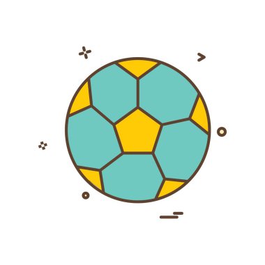 futbol simge vektör tasarımı
