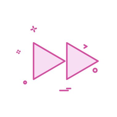 Ok simgesi tasarım vektörü