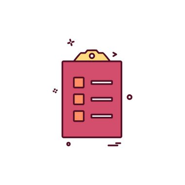 Pano simgesi tasarım, renkli vektör çizim