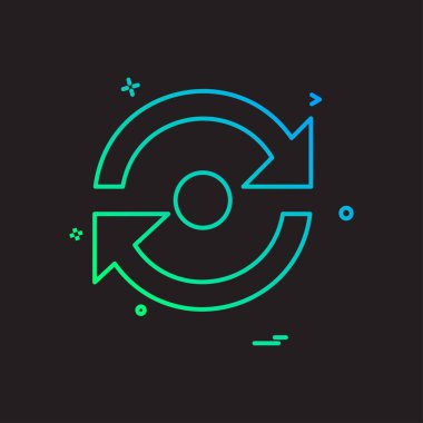 REfresh icon design vector \