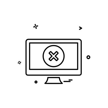 Bilgisayar simgesi tasarım vektörü