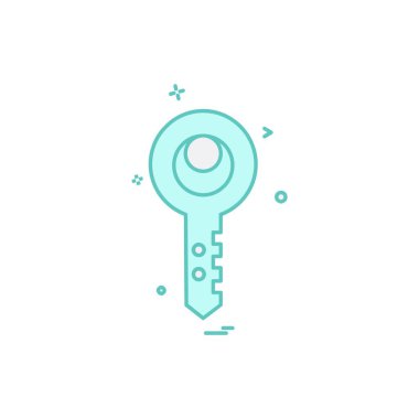 Anahtar simge tasarlamak vektör