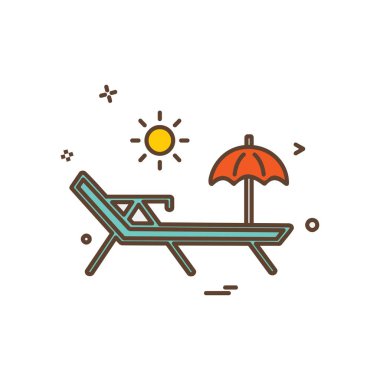 Yüzme simge tasarlamak vektör 