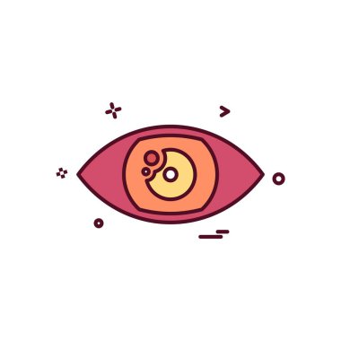 göz simgesi tasarım vektörü