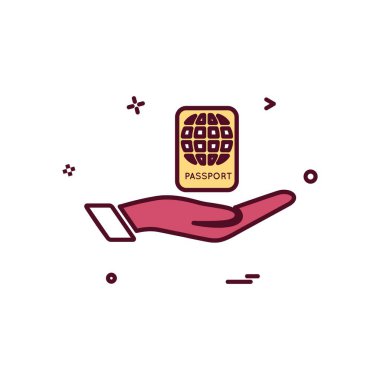 Seyahat simgesi tasarım vektörü