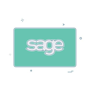 Adaçayı kartı tasarlamak vektör