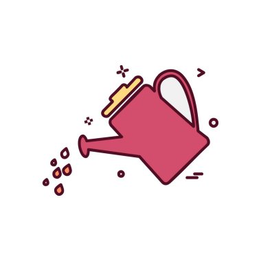 Su duş simgesi tasarım vektörü