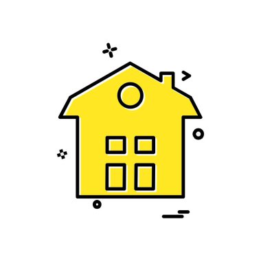 Ev simgesi tasarım vektörü