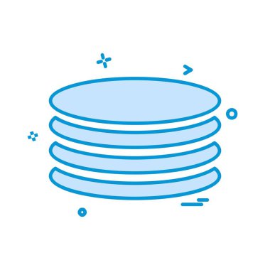 Veritabanı simge tasarlamak vektör