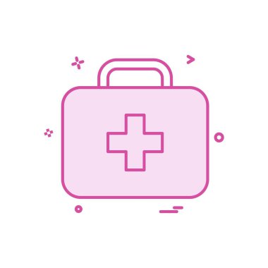 İlk yardım kutusu simge tasarlamak vektör