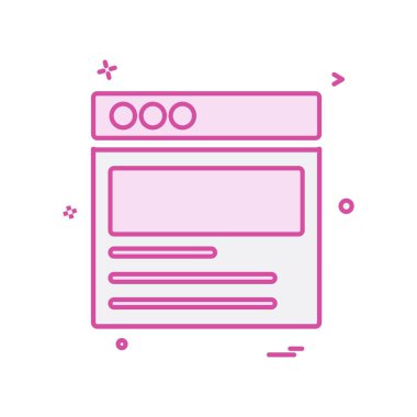 Web düzeni simge tasarım vektörü