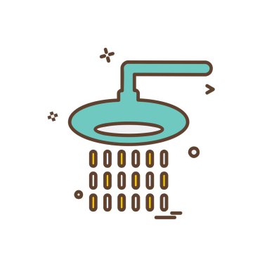 Duş simge tasarlamak vektör