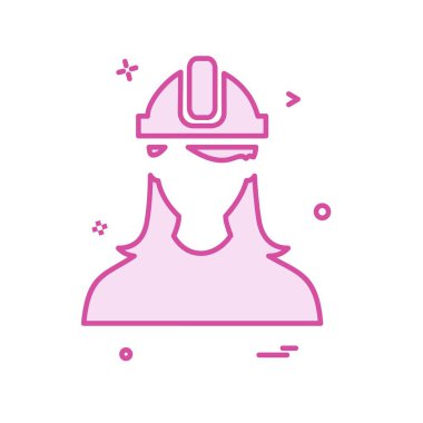 Erkek avatar simge tasarlamak vektör