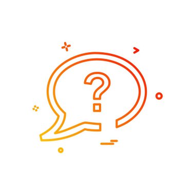 Sohbet simgesi tasarım vektörü