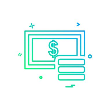 Doları simge tasarlamak vektör