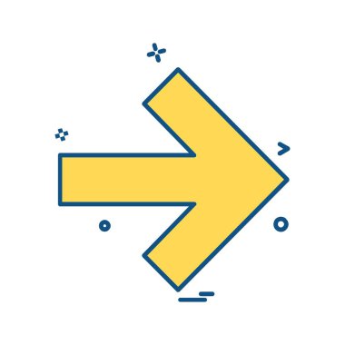 Ok simgesi tasarım vektörü