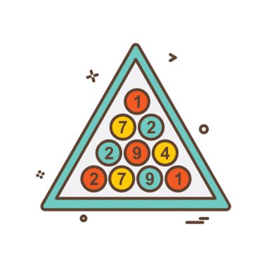 Snooker simge tasarlamak vektör