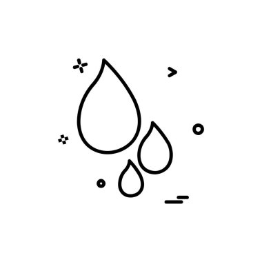 Damla simge tasarlamak vektör