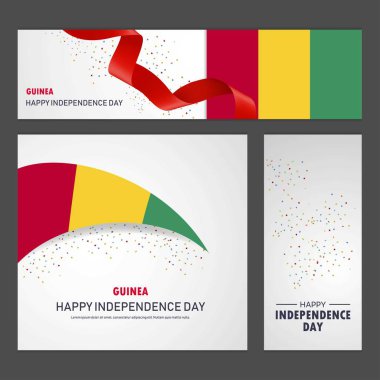 Gine bağımsızlık günün kutlu olsun afiş ve arka plan belirleme