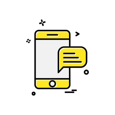 Mobil simge tasarım vektörü