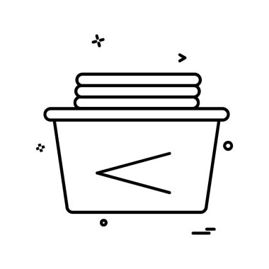 Tuvalet simgesi tasarım, renkli vektör çizim