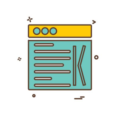 Web düzen simge tasarlamak vektör