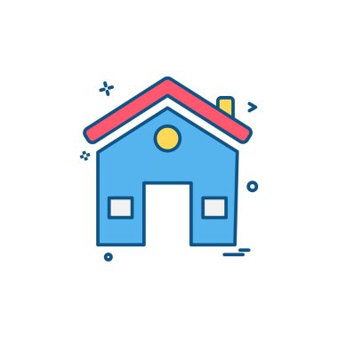 Ev simge tasarlamak vektör