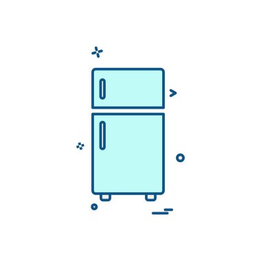 Mobilya simgesi tasarım, renkli vektör çizim