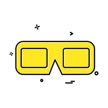 Gözlük simge tasarlamak vektör 