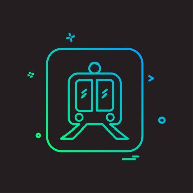 Tren simge tasarlamak vektör