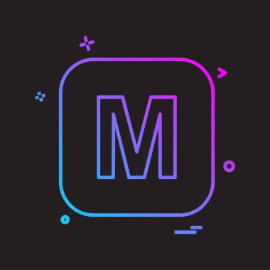 İngilizce alfabe simge tasarlamak vektör 