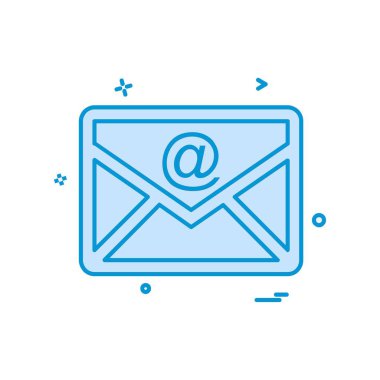 İleti simge tasarlamak vektör